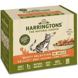 Harringtons Wet Cat Food Meaty Selection Jelly