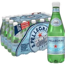 San Pellegrino Natural Mineral Sparkling Water, 16.9 Oz, 24/Carton