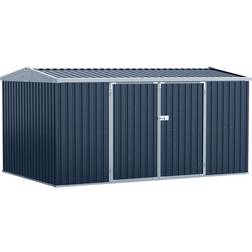 OutSunny Garden Storage Shed Steel Tool Storage Box Backyard