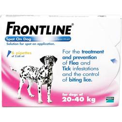 Frontline Spot On 20-40K Dog 2.68ml 6S Pink Large Dog