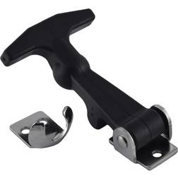 Flexible Handle Latch, Rubber/Stainless Front Mount