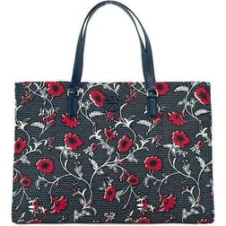 Tory Burch Printed Tote - Retro Batik/Navy/Red