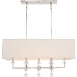 Crystorama Paxton 8-Light Linear Pendant Lamp