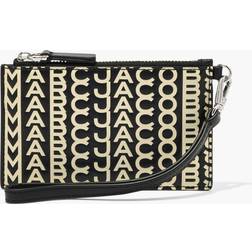 Marc Jacobs The Monogram Leather Top Zip Wristlet