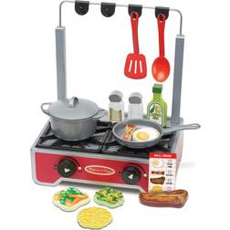 Melissa & Doug Deluxe Wooden Cooktop Set