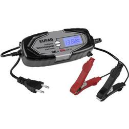 Eufab Intelligentes Batterieladegeraet 6/12V 4A, auch fuer Lithiumbatterien 16647 Charger, Automatic charger 12 V, 6 V 2 A 4 A