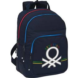 Benetton School Bag Sixties Navy Blue (32 x 42 x 15 cm)