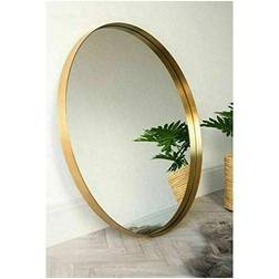 Large 80cm Large Round Gold Wall Mirror