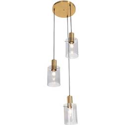 QAZQA Modern glass 3-light Pendant Lamp