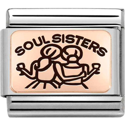 Nomination Soul Sisters Charm - Silver/Rose Gold