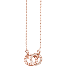 Thomas Sabo Forever Together Necklace - Rose Gold/Transparent