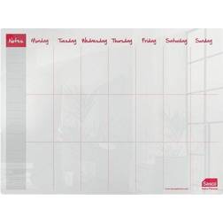 SASCO Mini Desktop Whiteboard Weekly Planner 2410180 Acrylic