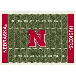 Imperial Nebraska Huskers Field Red, Green 162.6x233.7cm