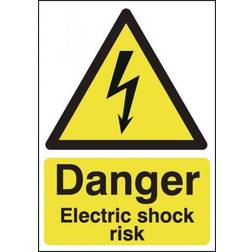 Danger Electric Shock Risk Safety Sign