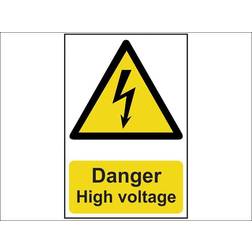 Scan Self adhesive semi-rigid PVC Danger High Voltage