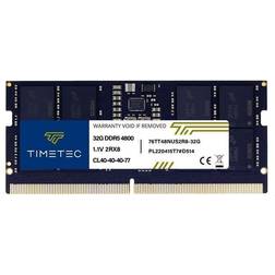 TIMETEC 32GB DDR5 4800MHz PC5-38400 Unbuffered Non-ECC 1.1V CL40 2Rx8 Dual Rank 262Pin SODIMM Laptop Memory RAM Module Upgrade (32GB)