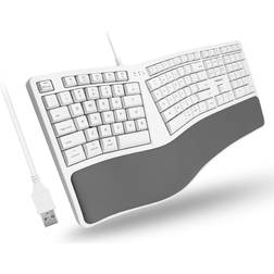 Macally Ergonomic Keyboard with Palm Rest