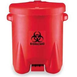 Eagle Eagle 14 Gallon Safety Poly Biohazardous Waste Can, Red