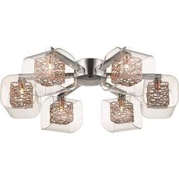 Spring Lighting 6 Multi Mesh Ceiling Flush Light