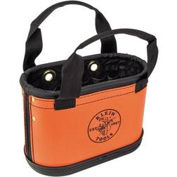 Klein Tools Hard-Body Bucket, 15-Pocket Oval Bucket, Orange/Black