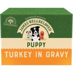 James Wellbeloved Puppy & Junior Pouches Turkey with Rice Saver Pack: