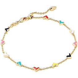 Kendra Scott Haven Heart Delicate Chain Bracelet - Gold/Multicolour