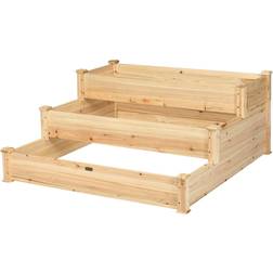 Costway 3-Tier Garden Raised Bed 124.5x124.5x55.9cm