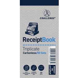 Challenge 140x70mm Triplicate Receipt Book Carbonless