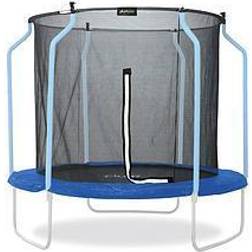 Plum 8ft Wave Springsafe Trampoline And Enclosure With Mist