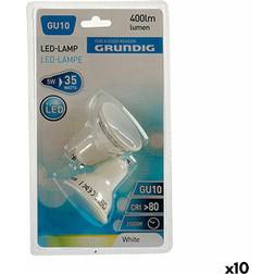 Grundig LED-lampe 6400 K Hvid 5 W GU10 400 lm (5 x 6 x 5 cm) (10 enheder)