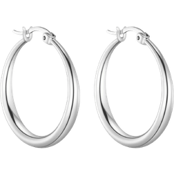 Philip Jones Hoop Earrings - Silver