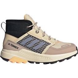 Adidas Kid's Terrex Trailmaker Mid RAIN.RDY - Sand Strata/Silver Violet/Acid Orange