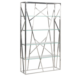 Beliani Modern 4 Tempered Book Shelf