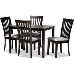 Baxton Studio Minette Modern Dining Set 70.1x110cm 5pcs