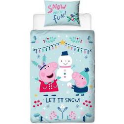 Peppa Pig Snowman Duvet Cover Set Single