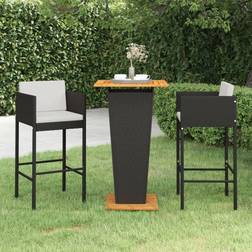 vidaXL 3 Piece Outdoor Bar Set