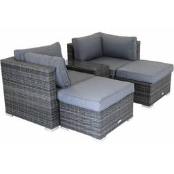 Charles Bentley Multifunctional Contemporary Outdoor Lounge Set