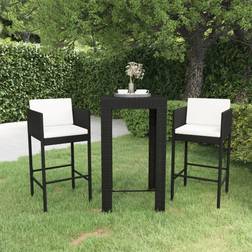 vidaXL 3 Piece Outdoor Bar Set