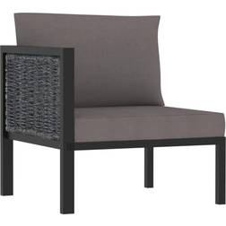 vidaXL hjørnedel polyrattan Modulsofa