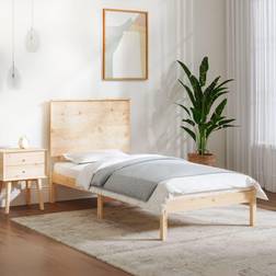 vidaXL brown, 100 Solid Wood Pine Bed Frame