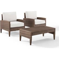 Crosley Furniture Capella 3 Outdoor Lounge Set