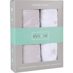 Ely's & Co. Ely's & Co. Sheet Set 2 Pack Jersey for Baby Girl and Baby Boy