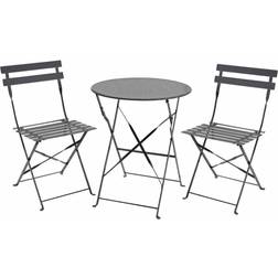 Charles Bentley Folding Metal Bistro Set