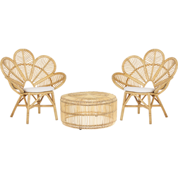 Beliani Rattan Bistro Set