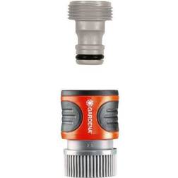 Gardena 5/8 Nylon/ABS Non-Threaded Hose Connector with Water Stop