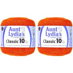 Coats Aunt Lydia's Classic Crochet Thread Size 10-Pumpkin