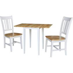 International Concepts Cain Small Dual Drop Leaf Dining Set 2pcs