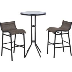 OutSunny 3 Bistro Outdoor Bar Set