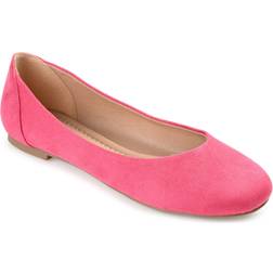 Journee Collection Women's Comfort Kavn Flat pink