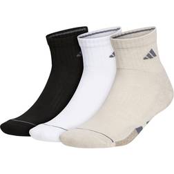 Adidas Cushioned Quarter Socks (3-Pair)